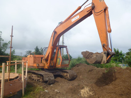 machine mixing cob